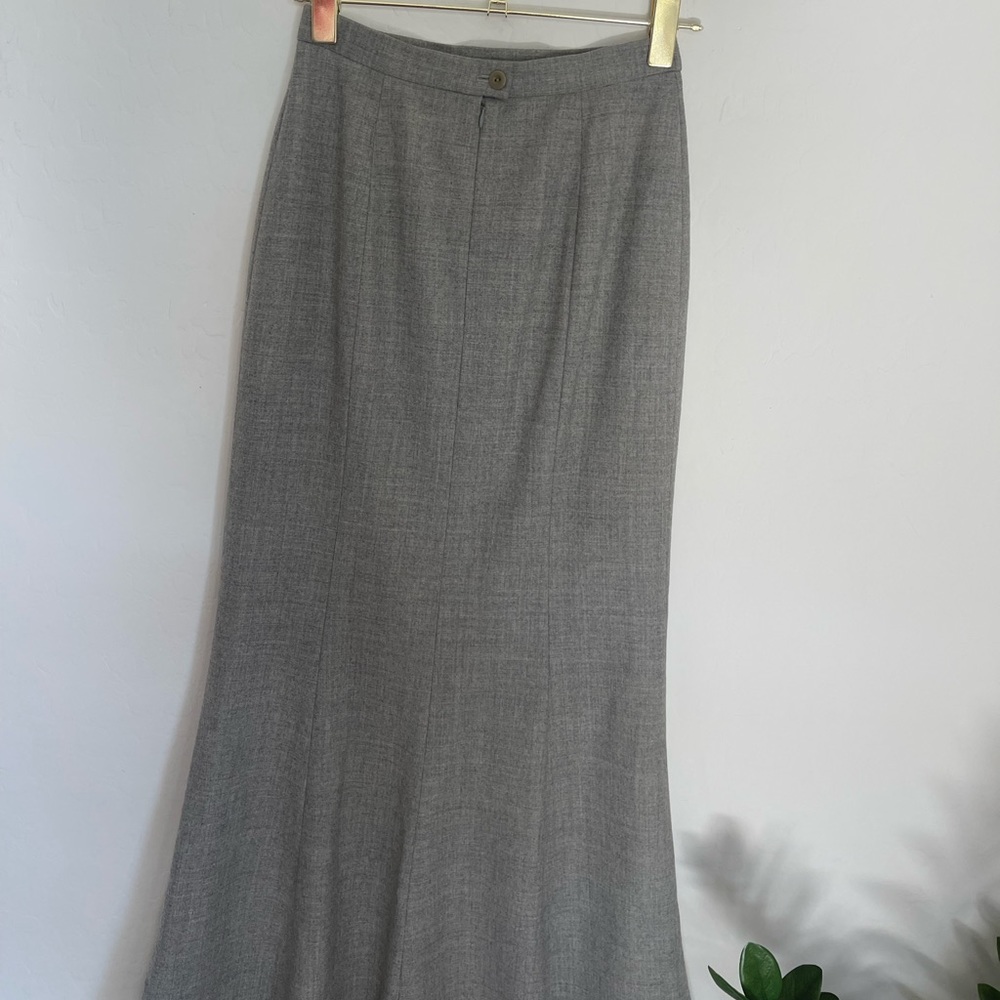 ESCADA Marghareta Ley Vintage Virgin Wool Mermaid Maxi High Waist Skirt Sz XS - Picture 5 of 11